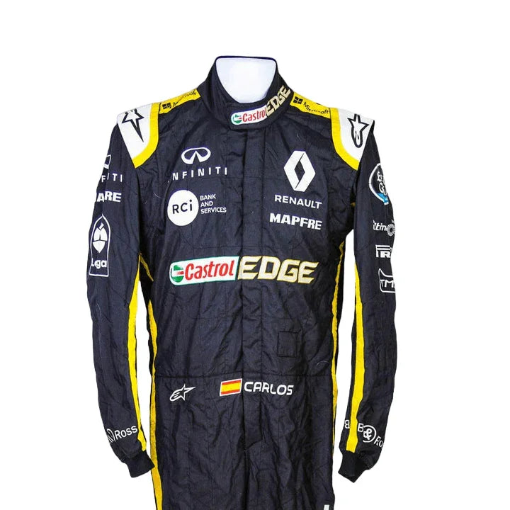 2018 Carlos Sainz Race Renault F1 Suit - F1 Vintage Racewear
