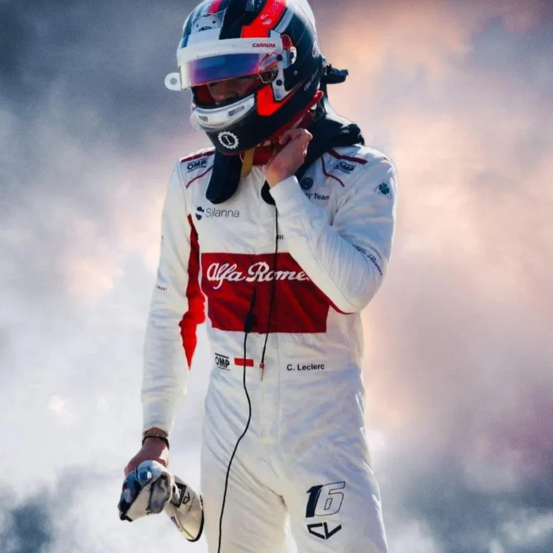 2018 Charles Leclerc Alfa Romeo Sauber Formula One Suit - F1 Vintage Racewear