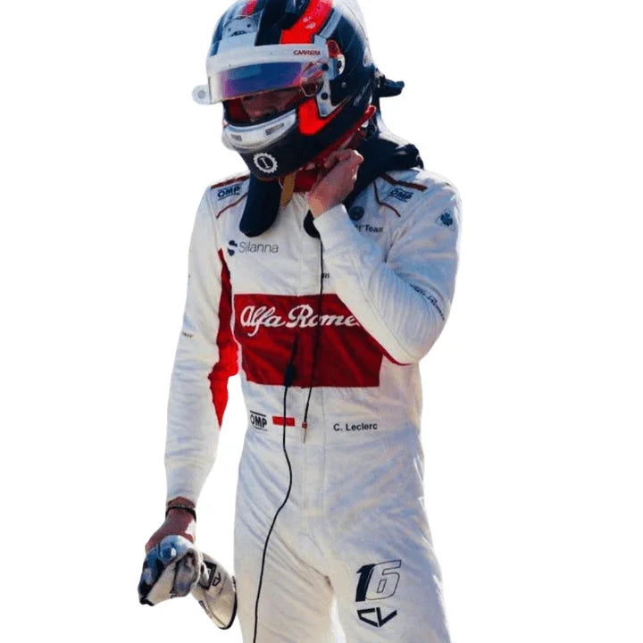2018 Charles Leclerc Alfa Romeo Sauber Formula 1 suit - F1 Vintage Racewear