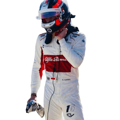 2018 Charles Leclerc Alfa Romeo Sauber Formula 1 suit - F1 Vintage Racewear