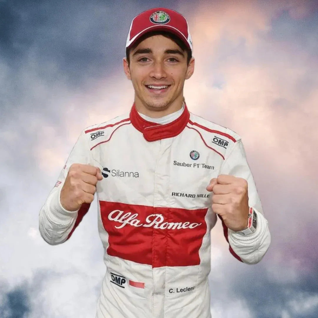 2018 Charles Leclerc Alfa Romeo Sauber Formula One Suit - F1 Vintage Racewear