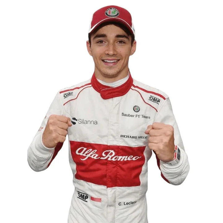2018 Charles Leclerc Alfa Romeo Sauber Formula 1 suit - F1 Vintage Racewear