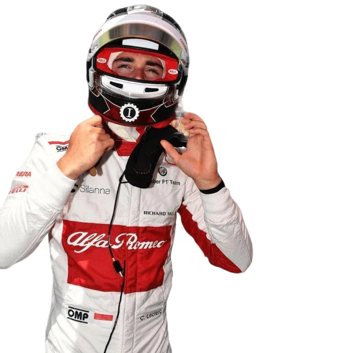 2018 Charles Leclerc Alfa Romeo Sauber Formula 1 suit - F1 Vintage Racewear