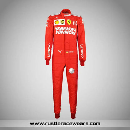 2019 Sebastian Vettel Brazilian GP Scuderia Ferrari F1 Suit - F1 Vintage Racewear