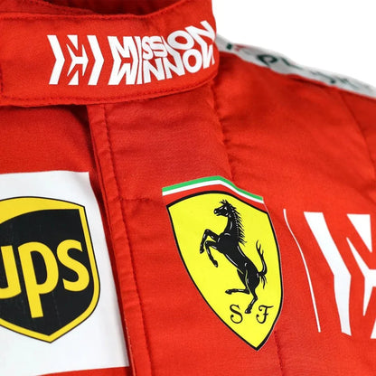 2019 Sebastian Vettel Brazilian GP Scuderia Ferrari F1 Suit - F1 Vintage Racewear