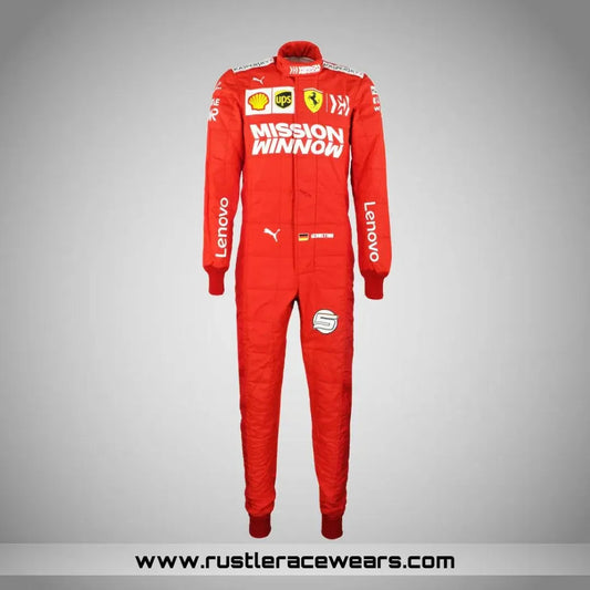 2019 Sebastian Vettel Brazilian GP Scuderia Ferrari F1 Suit