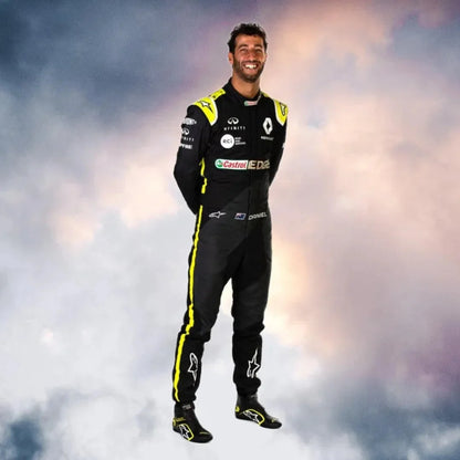 2020 Daniel Ricciardo Renault F1 Replica Race Suit - F1 Vintage Racewear