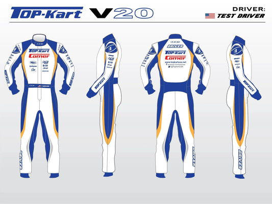 2020 TOP KART RACING SUIT - F1 Vintage Racewear
