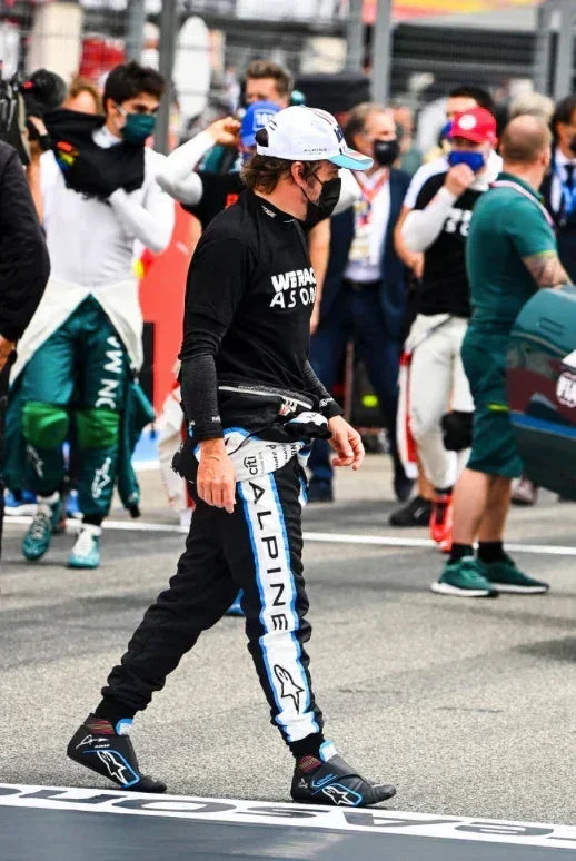 2021 Fernando Alonso Alpine F1 Race Boots - Alpinestars - F1 Vintage Racewear