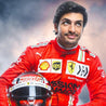 2021 Carlos Sainz Race Misson Winnow Scuderia Ferrari F1 Suit - Vintage F1 Racewear