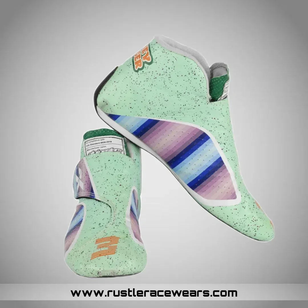 2021 Daniel Ricciardo Race McLaren F1 Boots - F1 Vintage Racewear