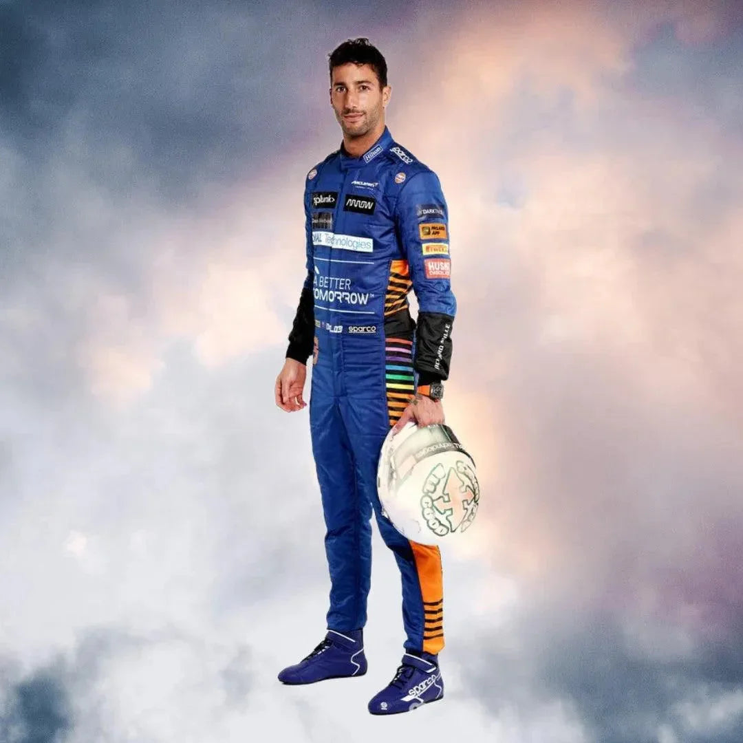 2021 Daniel Ricciardo Replica Race Suit F1 McLaren - F1 Vintage Racewear
