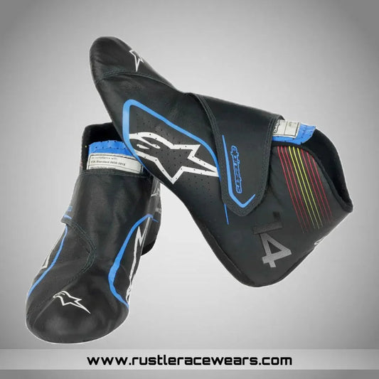 2021 Fernando Alonso Race Alpine F1 Boots - F1 Vintage Racewear