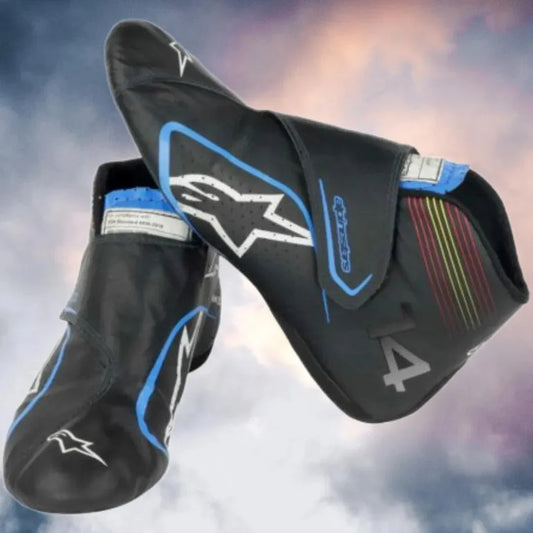 2021 Fernando Alonso Race Used Alpine F1 Boots - F1 Vintage Racewear