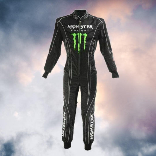 2021 Monster Energy Kart Racing Suit - F1 Vintage Racewear