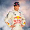 2021 Sergio Perez Redbull unveil special Turkish GP Race Suit - F1 Vintage Racewear