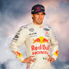 2021 Sergio Perez Redbull unveil special Turkish GP Race Suit - Vintage F1 Racewear