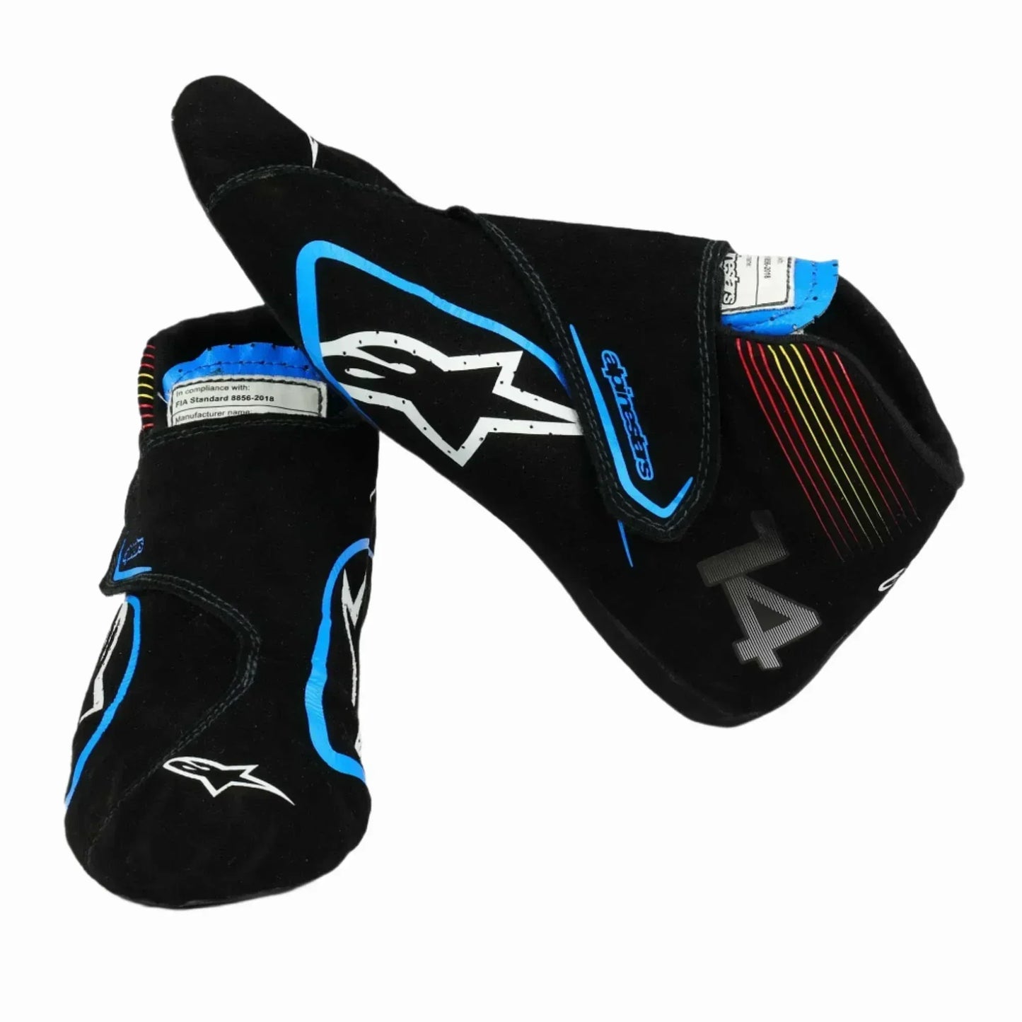 2021 Fernando Alonso Alpine F1 Race Boots - Alpinestars - F1 Vintage Racewear