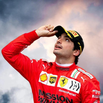 2021 Carlos Sainz Race Misson Winnow Scuderia Ferrari F1 Suit
