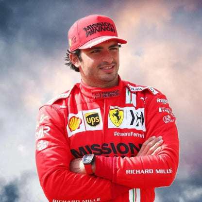 2021 Carlos Sainz Race Misson Winnow Scuderia Ferrari F1 Suit