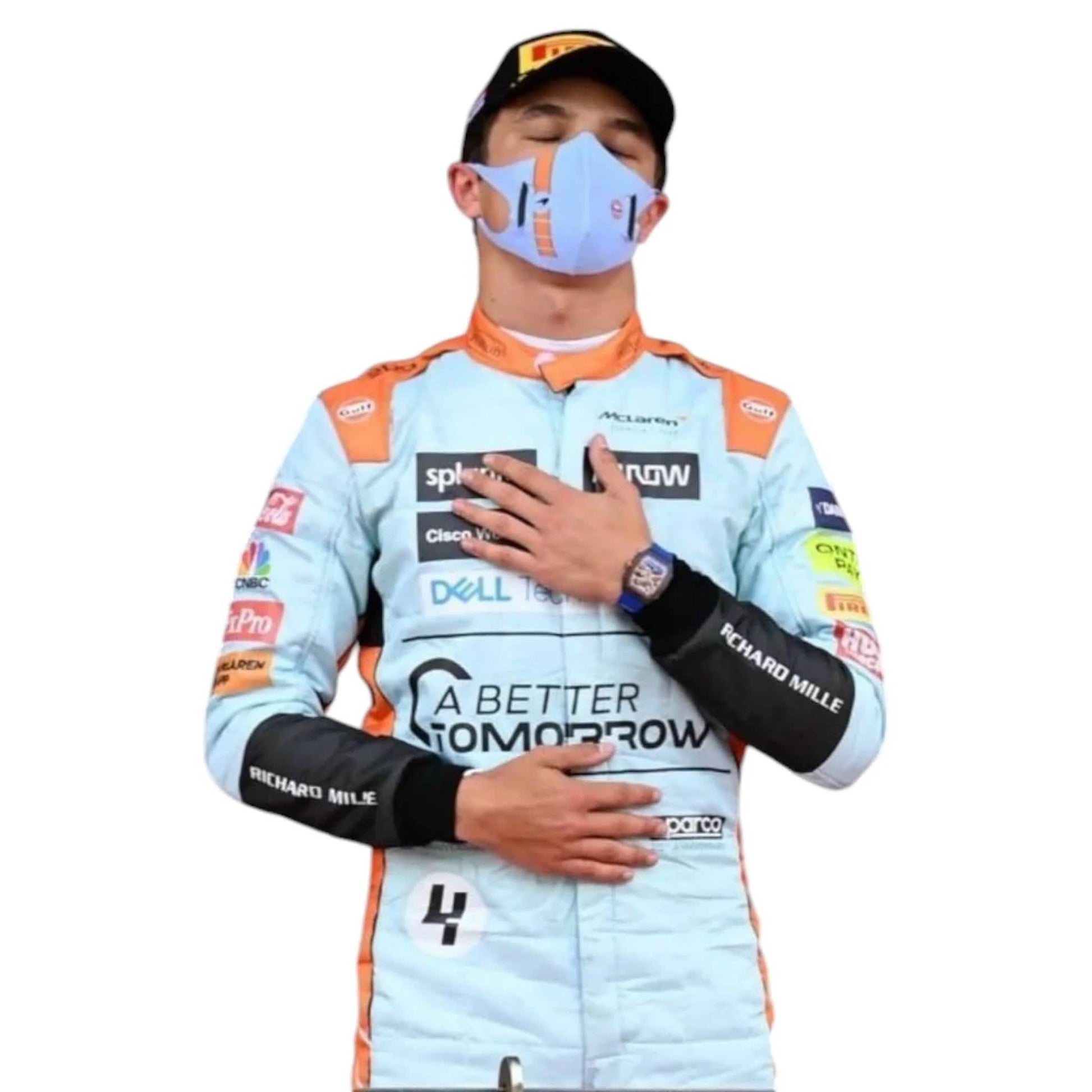 2021 Lando Norris McLaren F1 Race Suit - Monaco GP
