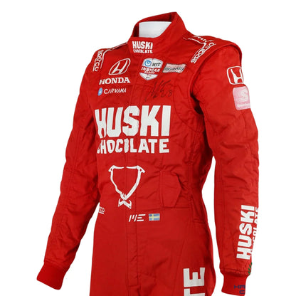 2021 Marcus Ericsson Signed First Win Detroit Grand Prix Ganassi IndyCar Suit
