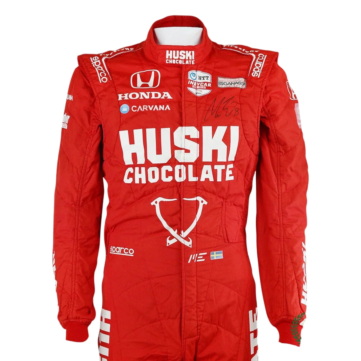 2021 Marcus Ericsson Signed First Win Detroit Grand Prix Ganassi IndyCar Suit