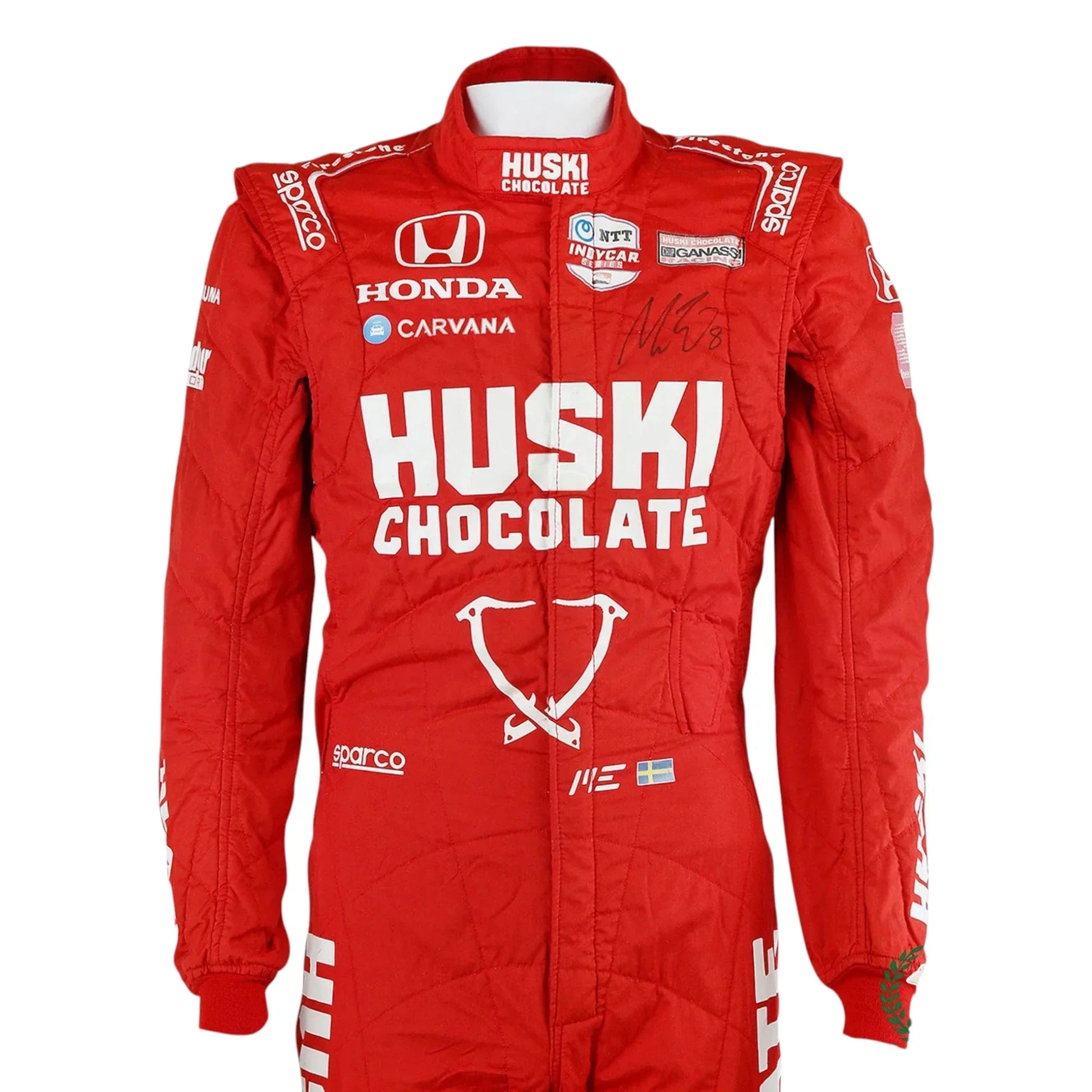 2021 Marcus Ericsson Signed First Win Detroit Grand Prix Ganassi IndyCar Suit