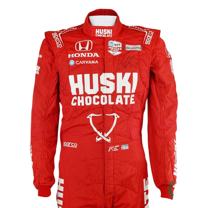 2021 Marcus Ericsson Signed First Win Detroit Grand Prix Ganassi IndyCar Suit