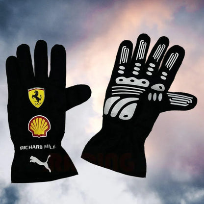 2021 New Scuderia Ferrari Race Gloves Carlos Sainz