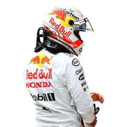 2021 Sergio Perez Red Bull Unveil Special Turkish Gp Race Suit