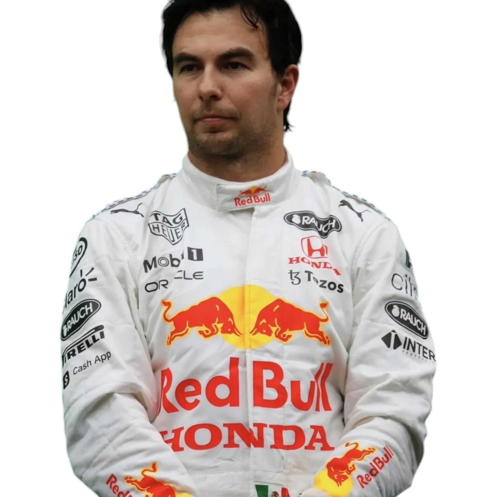 2021 Sergio Perez Red Bull Unveil Special Turkish Gp Race Suit