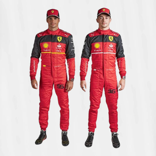 2022 Charles Leclerc Carlos Sainz F1 Ferrari Replica suit Scuderia Ferrari - F1 Vintage Racewear