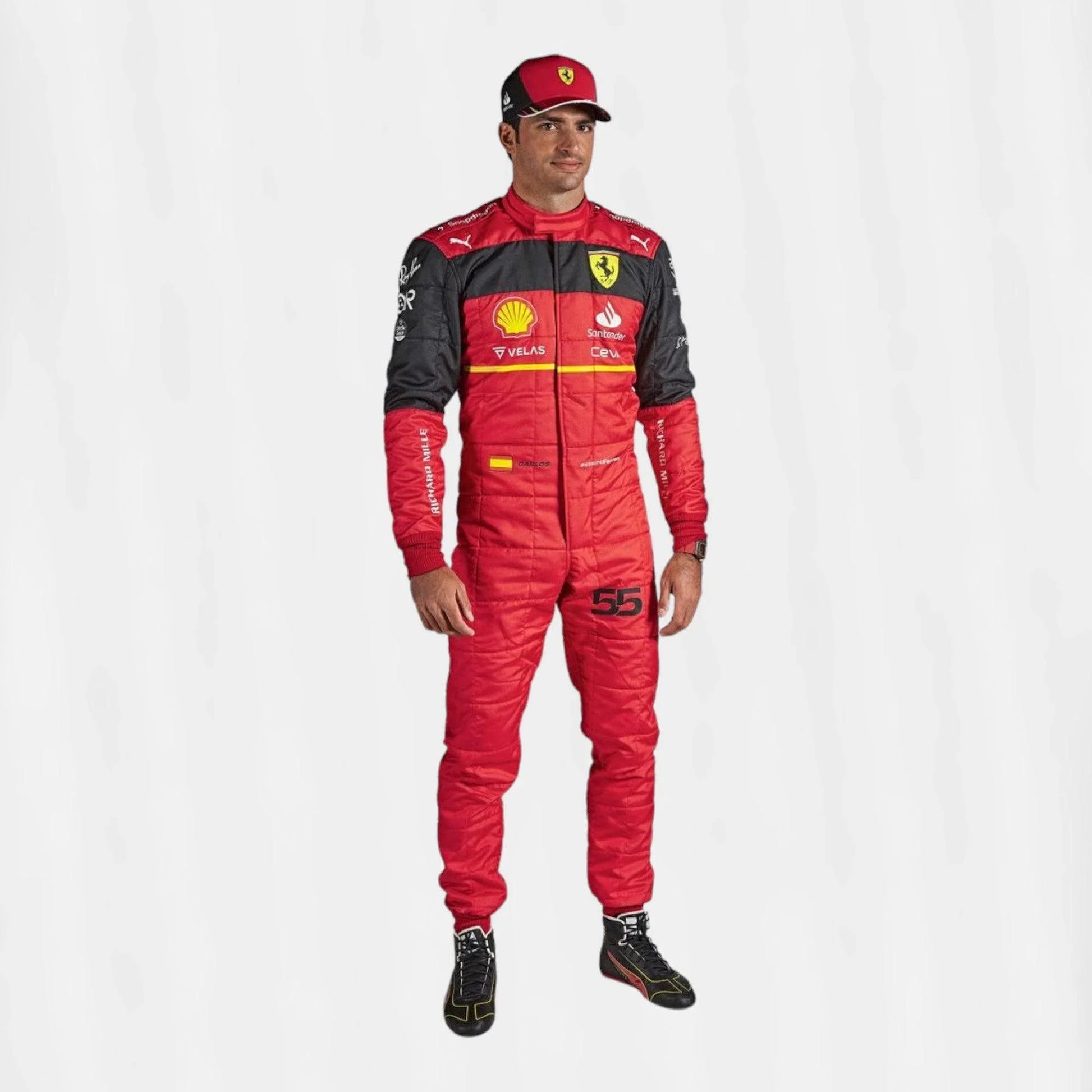 2022 Charles Leclerc Carlos Sainz F1 Ferrari Replica suit Scuderia Ferrari - F1 Vintage Racewear