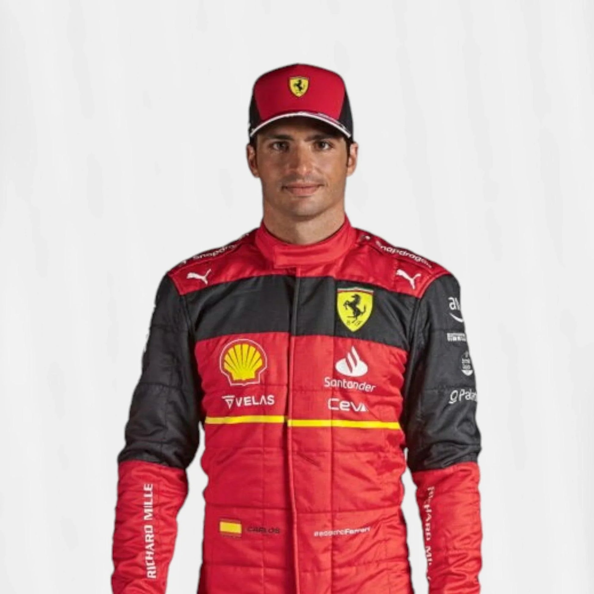 2022 Charles Leclerc Carlos Sainz F1 Ferrari Replica suit Scuderia Ferrari - F1 Vintage Racewear