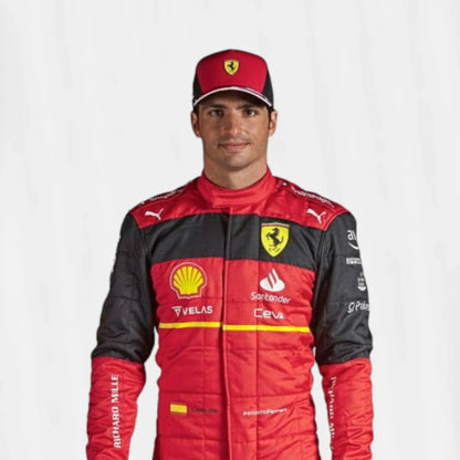 2022 Charles Leclerc Carlos Sainz F1 Ferrari Replica suit Scuderia Ferrari - F1 Vintage Racewear