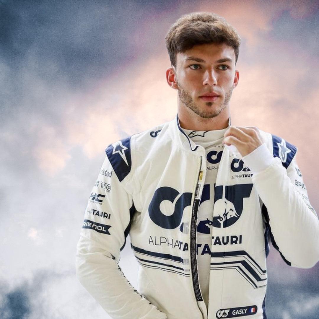 2022 New Pierre Gasly F1 AlphaTauri Race Suit - F1 Vintage Racewear