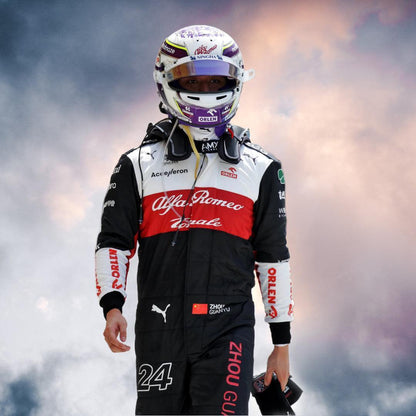 2022 Zhou Guanyu Race Suit Alfa Romeo F1 Team - F1 Vintage Racewear