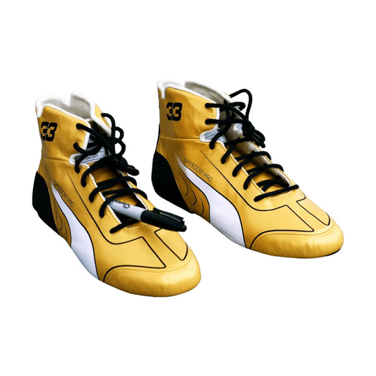 2023 Max Verstappen F1 Golden Red Bull Racing Boots - F1 Vintage Racewear