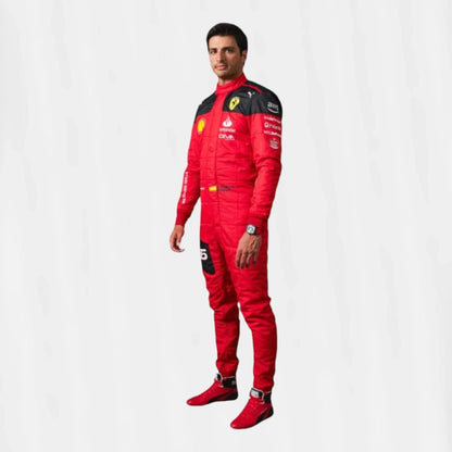 2023 Charles Leclerc Carlos Sainz F1 Race suit Scuderia Ferrari - F1 Vintage Racewear