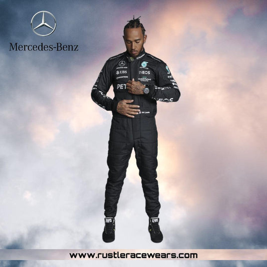 2023 Lewis Hamilton Replica Race Suit Mercedes-AMG Petronas F1 Team - F1 Vintage Racewear