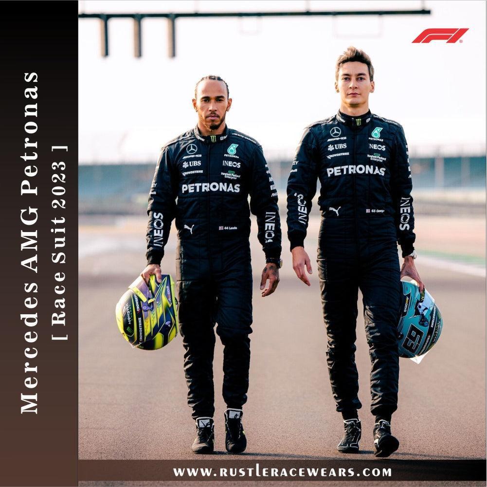 2023 Lewis Hamilton Replica Race Suit Mercedes-AMG Petronas F1 Team - F1 Vintage Racewear