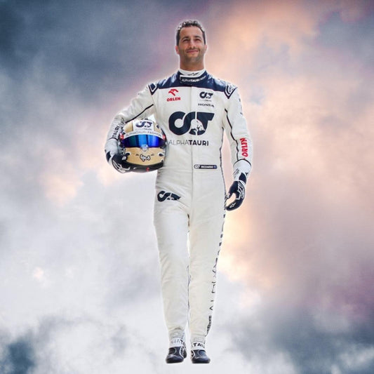 2023 New Daniel Ricciardo Alphatauri F1 Race Suit - F1 Vintage Racewear