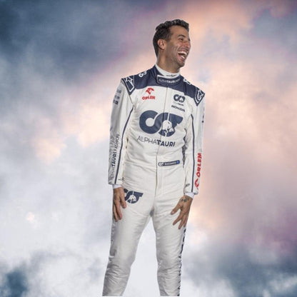 2023 New Daniel Ricciardo Alphatauri F1 Race Suit - F1 Vintage Racewear