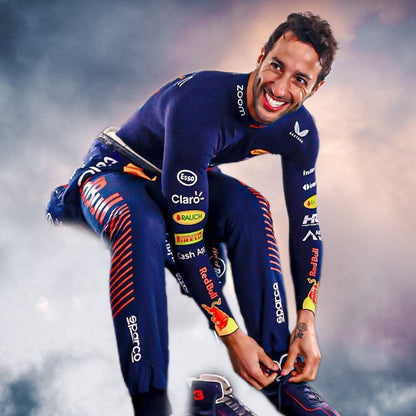 2023 New Daniel Ricciardo F1 Race Suit Honda Oracle Redbull Racing - F1 Vintage Racewear