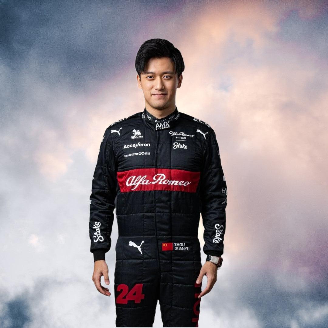 2023 Zhou Guanyu Race Suit Alfa Romeo F1 Replica - F1 Vintage Racewear