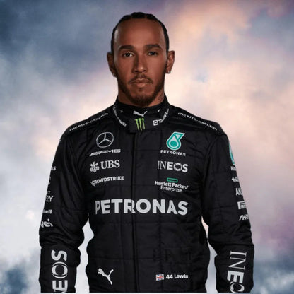 2023 Lewis Hamilton Replica Race Suit Mercedes-AMG Petronas F1 Team