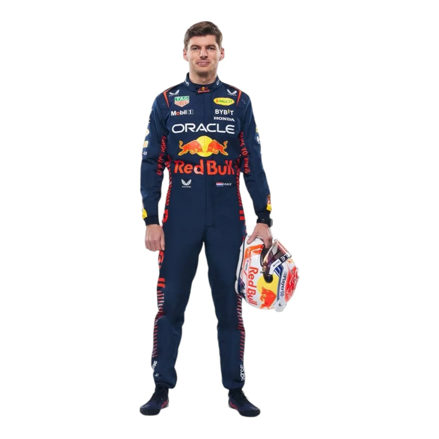 2023 New Max Verstappen Red Bull Race Suit Honda Oracle