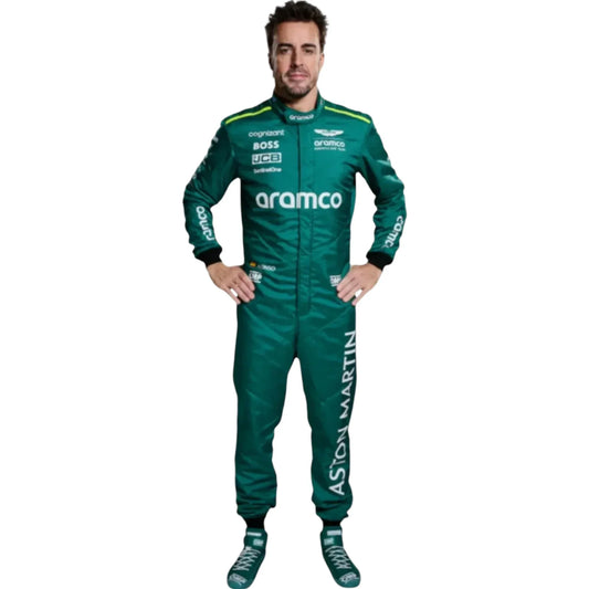 2025 Fernando Alonso Aston Martin F1 Team Race Suit - F1 Vintage Racewear