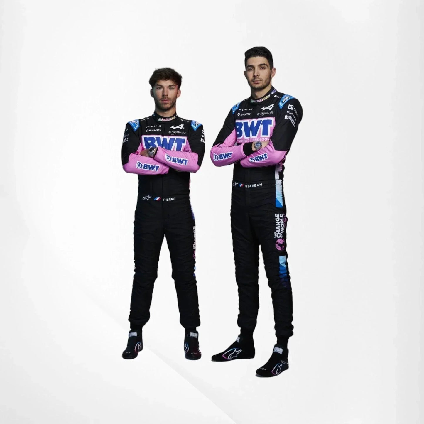 2024 BWT Pierre Gasly Esteban Ocon Alpine F1 Team Race Suit - F1 Vintage Racewear